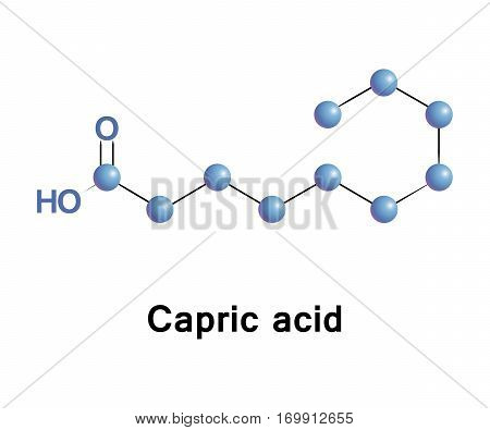 Hexanoic or caproic acid is the carboxylic acid derived from hexane with the general formula C5H11COOH.