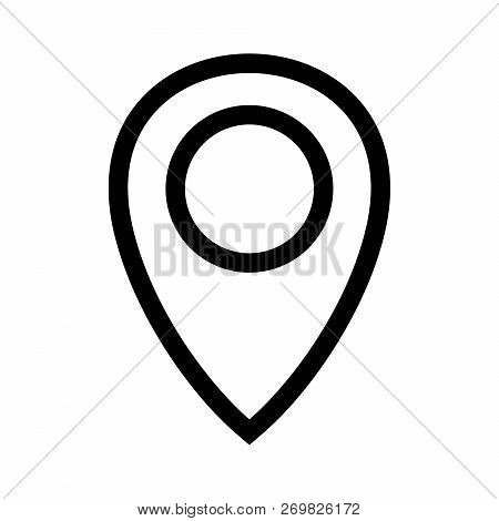 Location Pin Icon Vector On White Background. Map Pointe Icon, Location Pin Icon Modern Icon For Gra