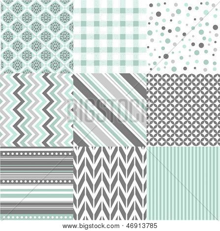 Seamless patterns with fabric texture