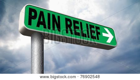 pain relief pain killer against chronic back pain or migraine attact 