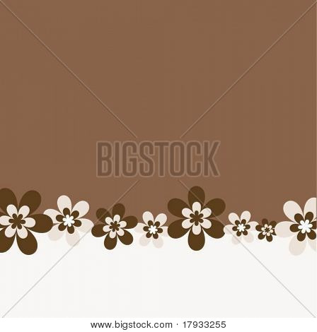 Retro flowers - background