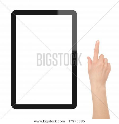 Touch Screen Tablet PC con mano