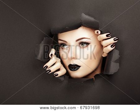 Conceptual Beauty Portrait Of Beautiful Young Woman