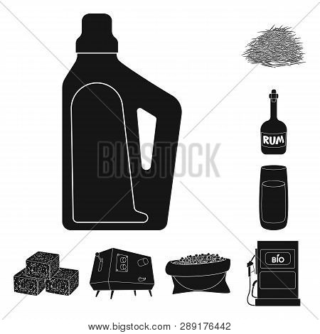 Vector Design Of Sucrose And Technology Logo. Collection Of Sucrose And Cane Vector Icon For Stock.