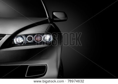 Black Modern Car Closeup