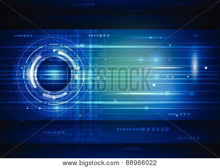 Abstract Future Digital Science Technology Concept