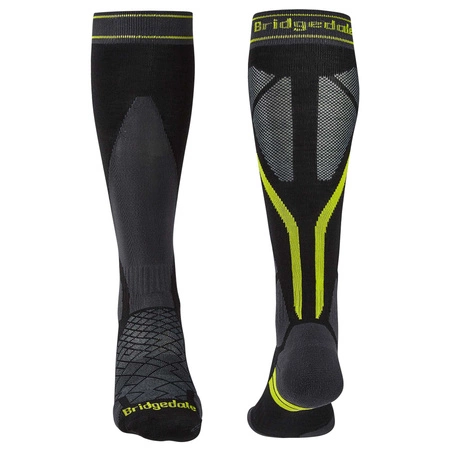 Skarpety Bridgedale Ski Lightweight - Black/Lime