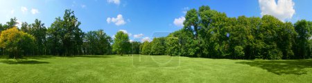 Foto de Panorama del parque de la gran ciudad - Imagen libre de derechos