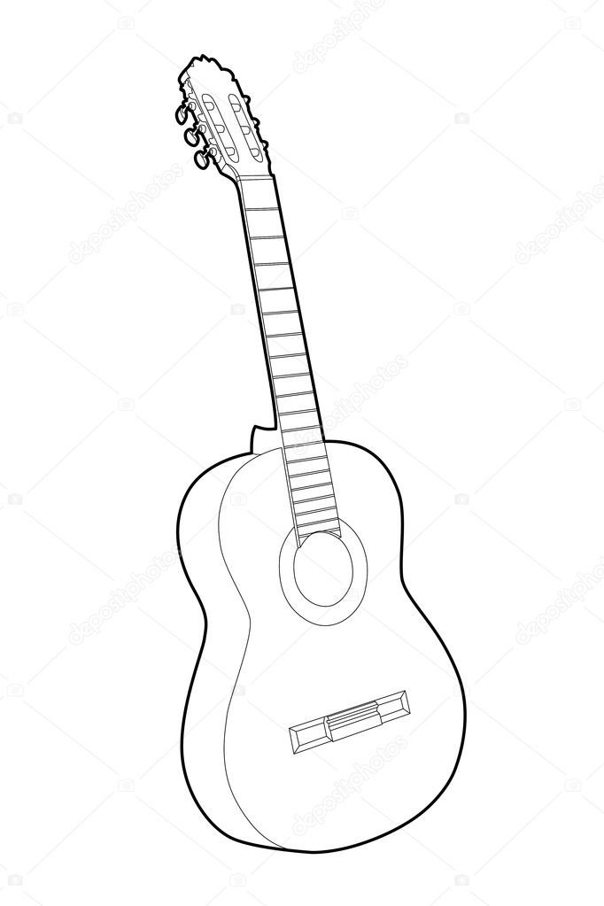 Guitar Stock Vector by ©Chisnikov 5132368