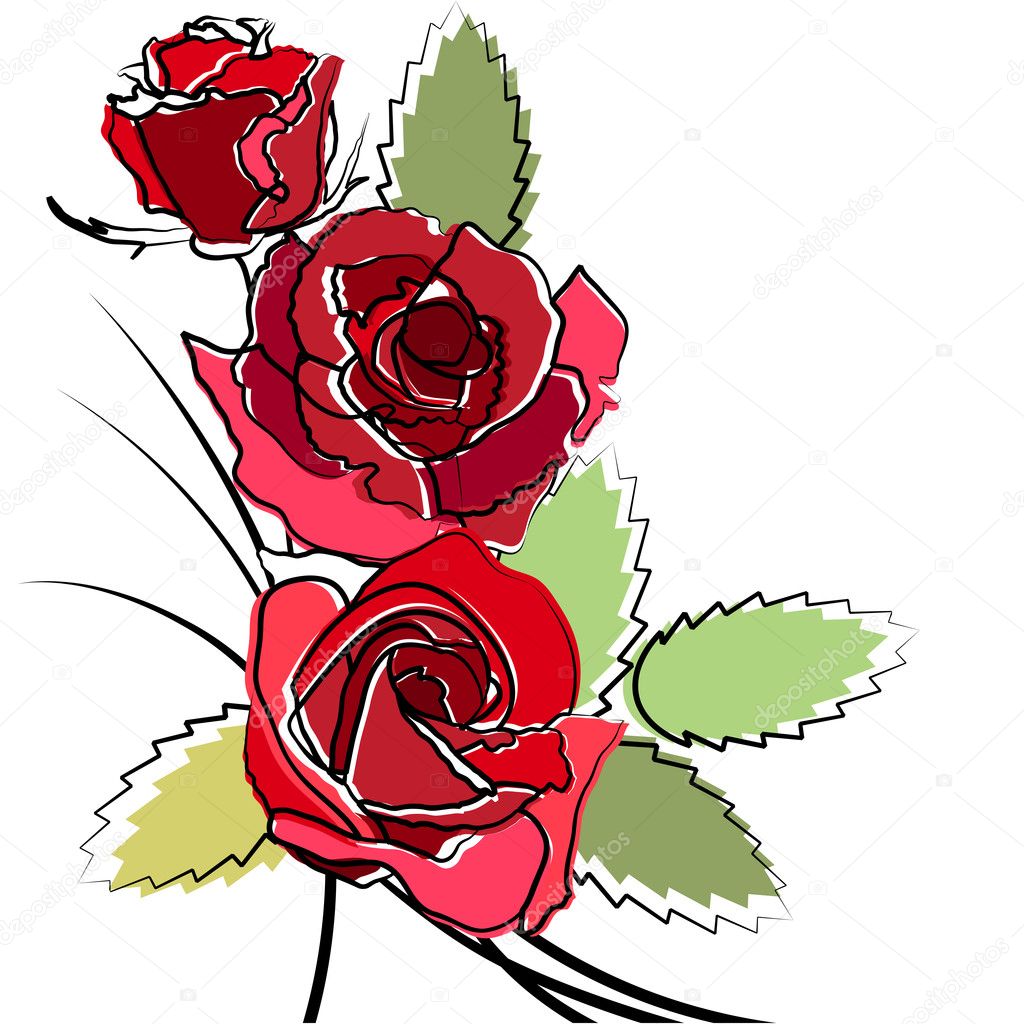 Simple Rose Clip Art