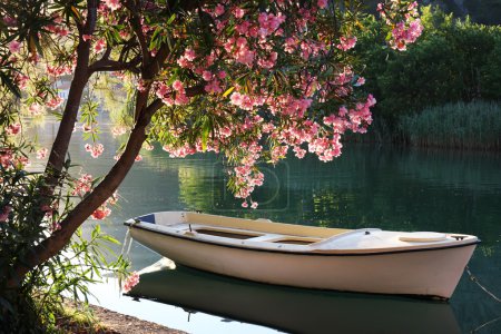 Foto de Barco en el río Ombla cerca de Rozat, Croacia - Imagen libre de derechos