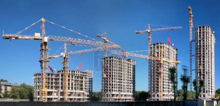 Foto de Panorama de la construcción de una urbanización - Imagen libre de derechos