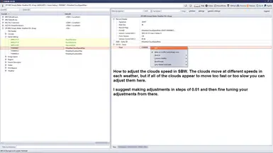 How to adjust cloud speeds in SBW - All Clouds