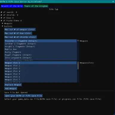 BOTW And TOTK Save Editor