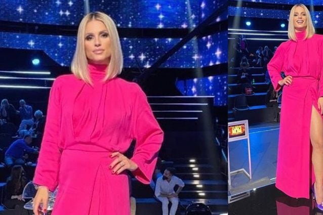 All Together Now, Michelle Hunziker per la semifinale osa con la schiena nuda: la scollatura è nascosta