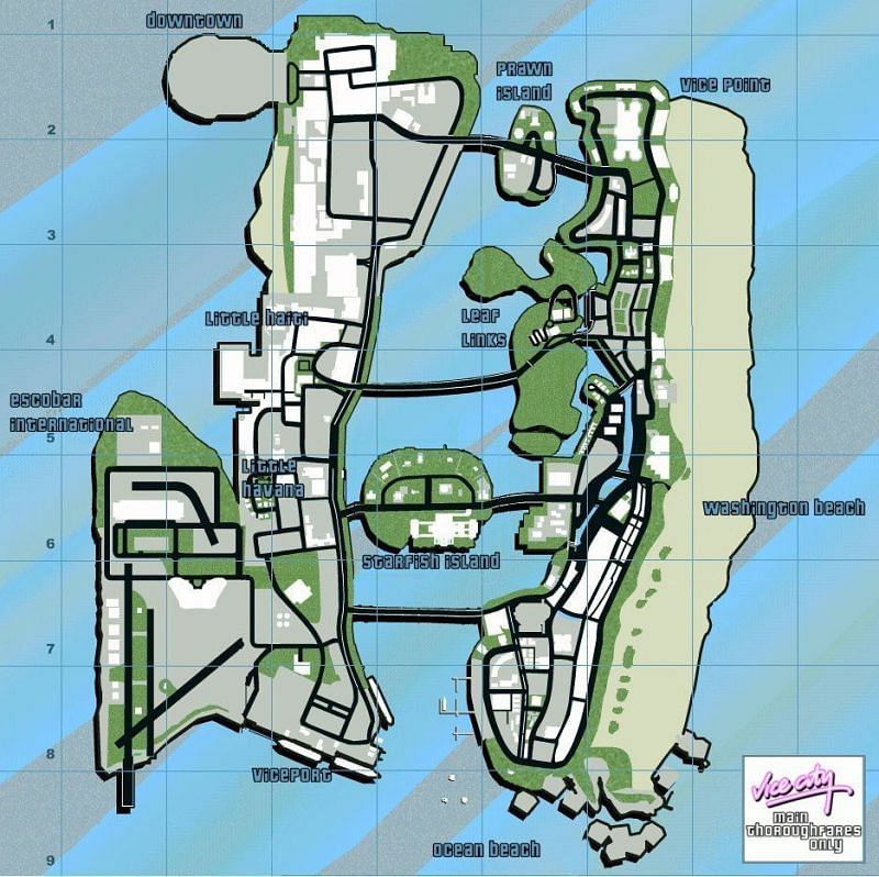 GTA: The map size of every mainline game in the series