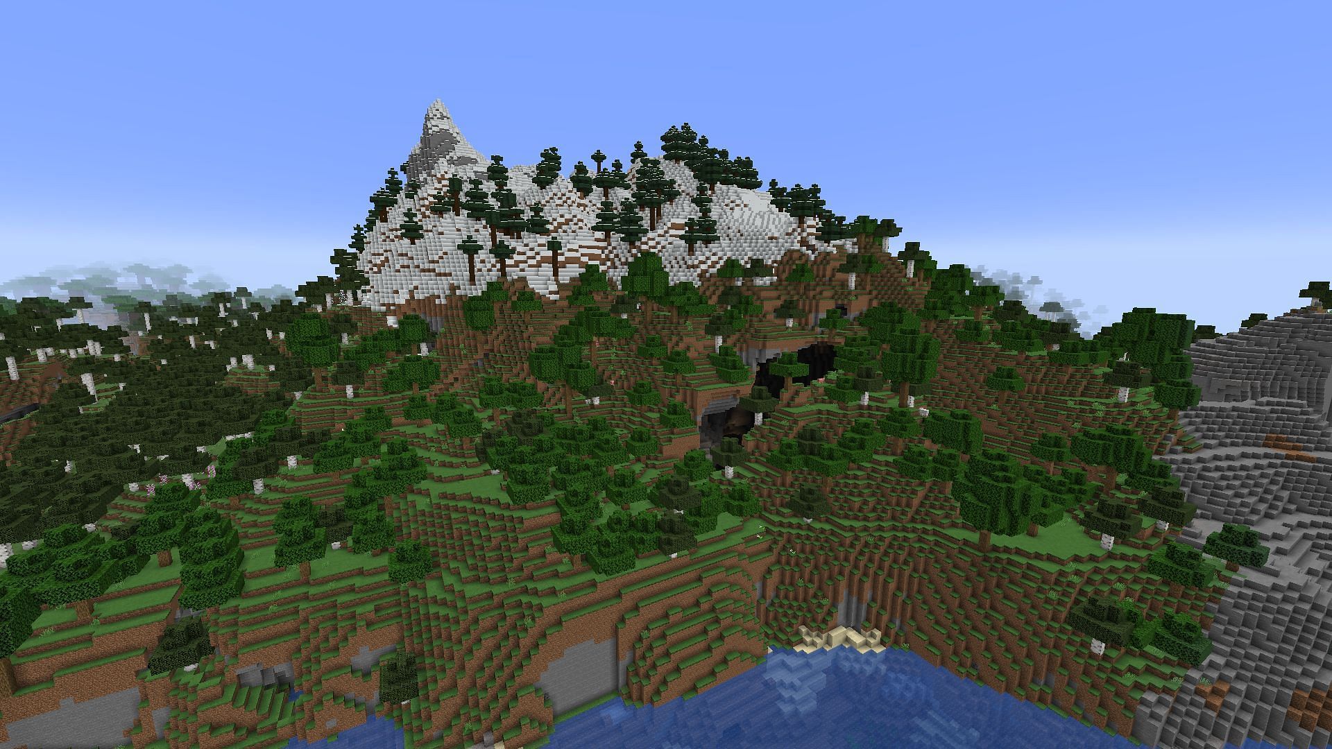 New mountain biomes will be added with the 1.18 update (Image via Minecraft)