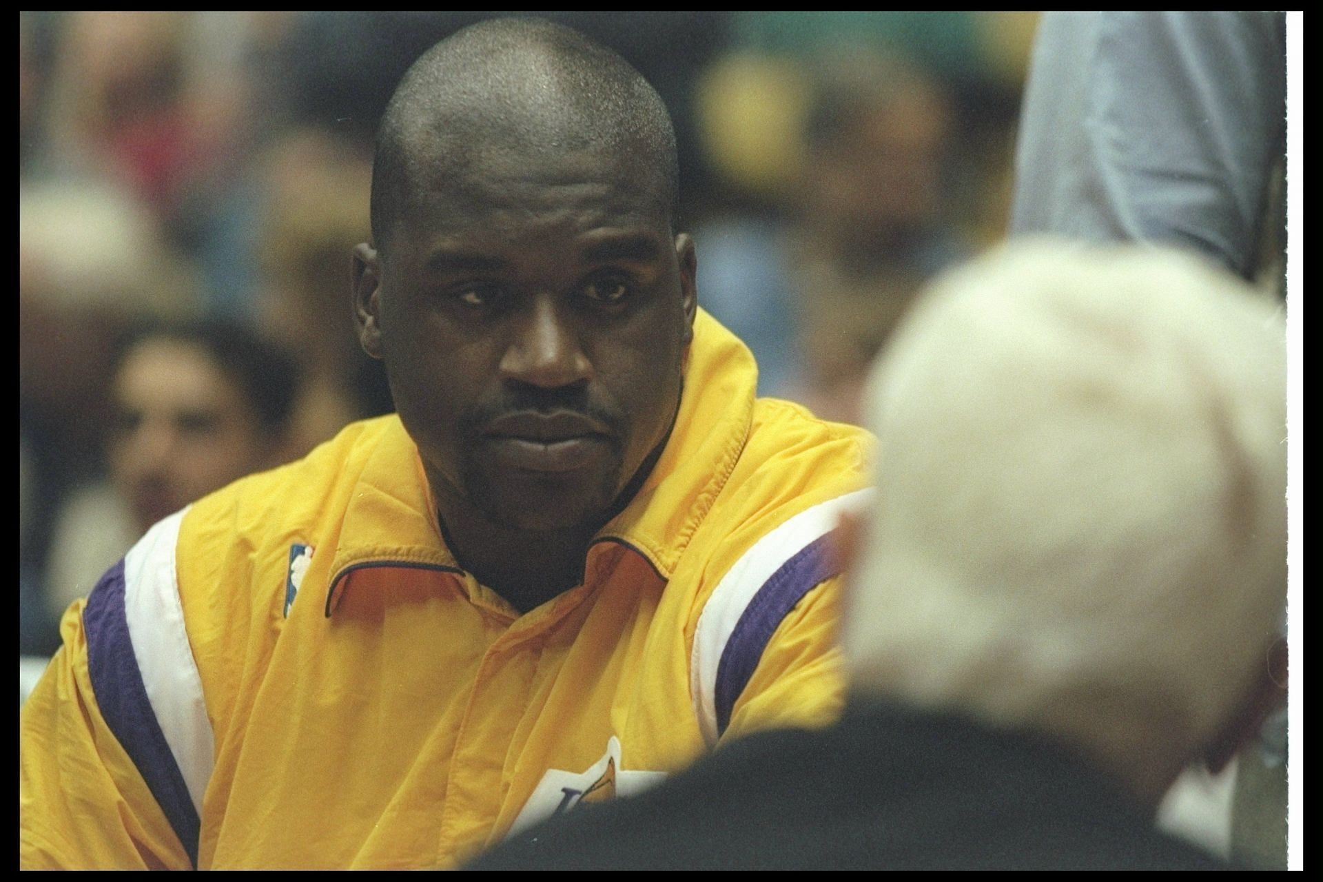 Shaq during a game aginst the Phoenix Suns