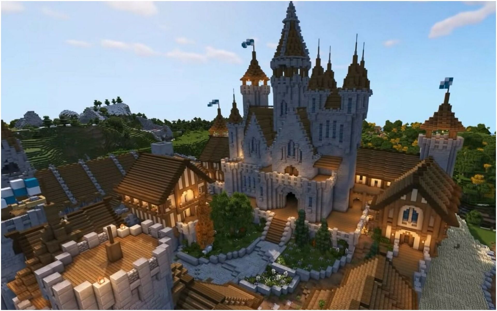 Houses are an essential component in building. (Image via Minecraft)