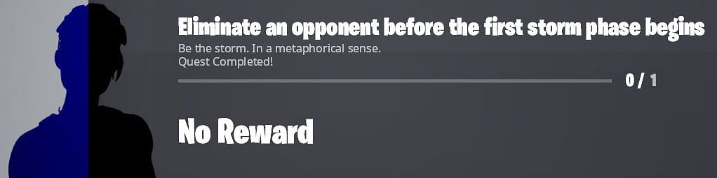 Eliminate an opponent before the first Storm phase begins to earn 20,000 XP (Image via Twitter/iFireMonkey)