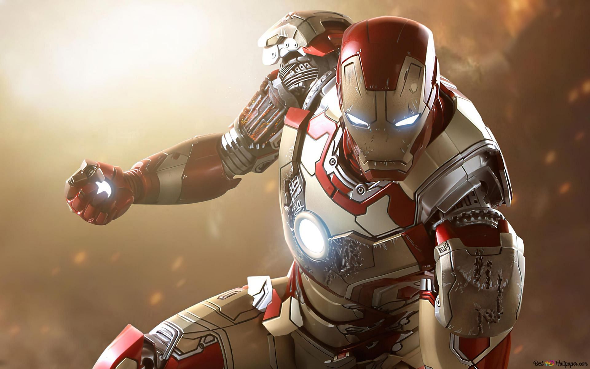 The Iron Man suit Mark XLII (Image via Marvel)