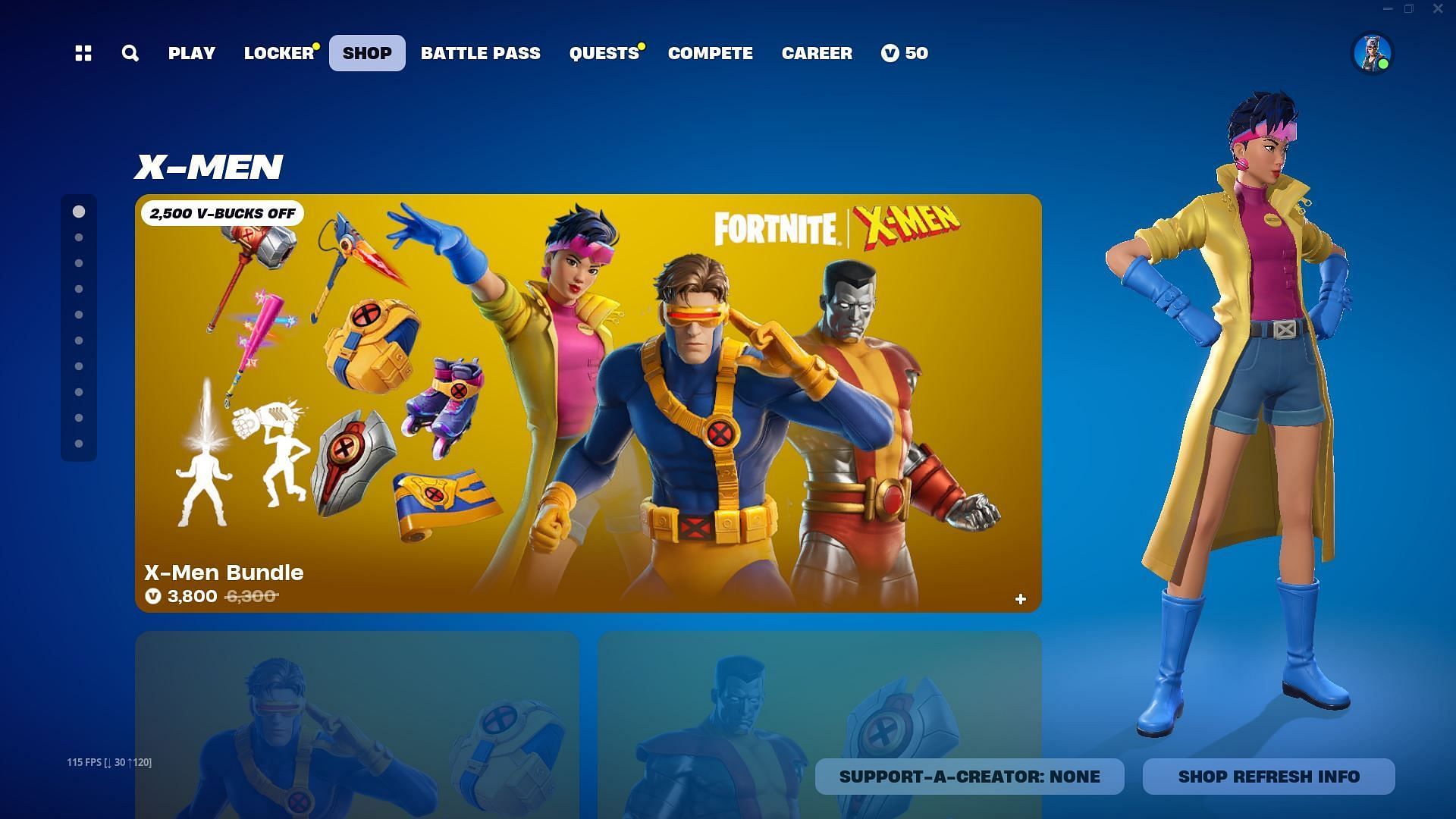 How to get Cyclops, Jubilee, and Colossus (X-Men) skins in Fortnite