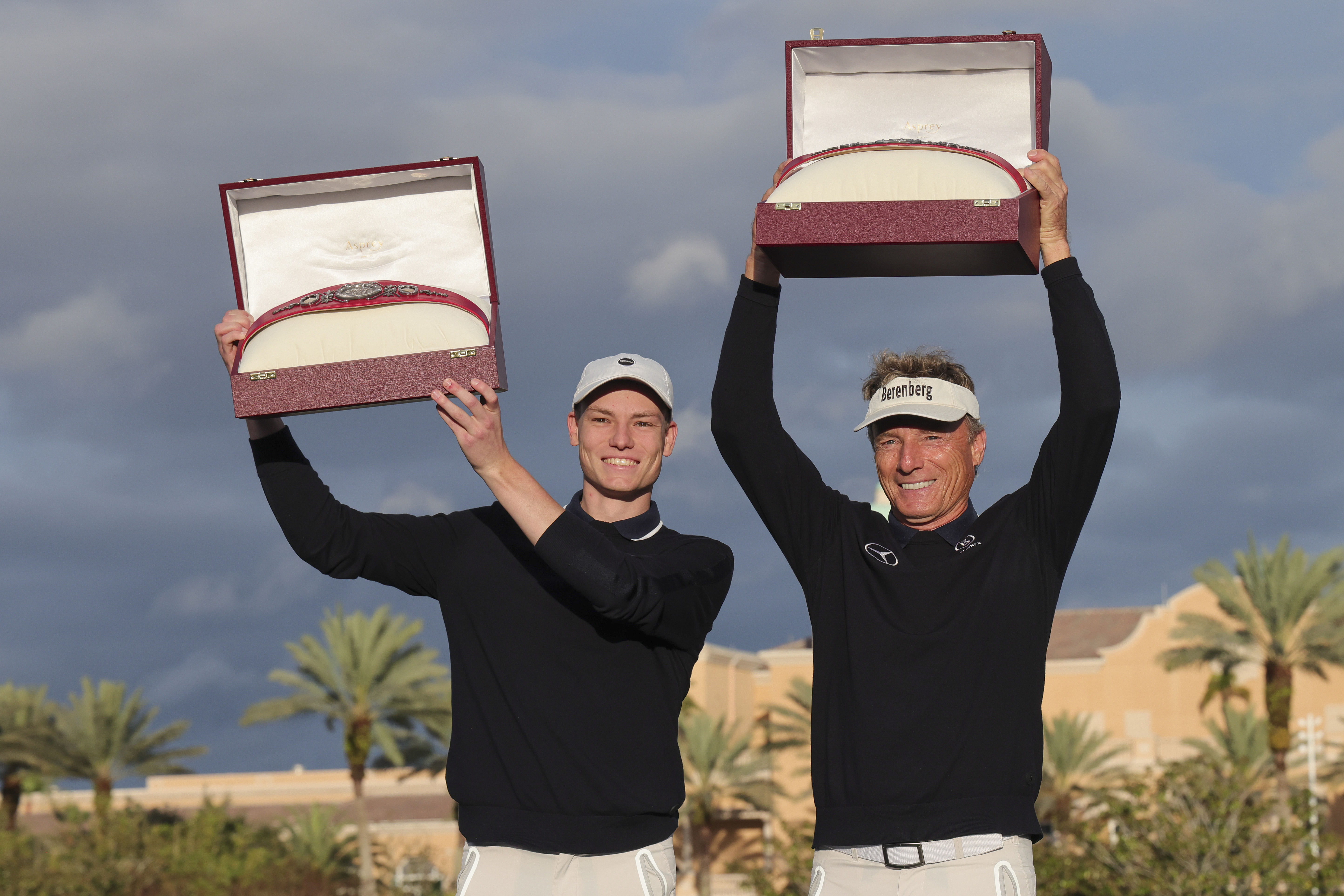 Bernhard Langer (R) and son Jason- Source: Imagn images