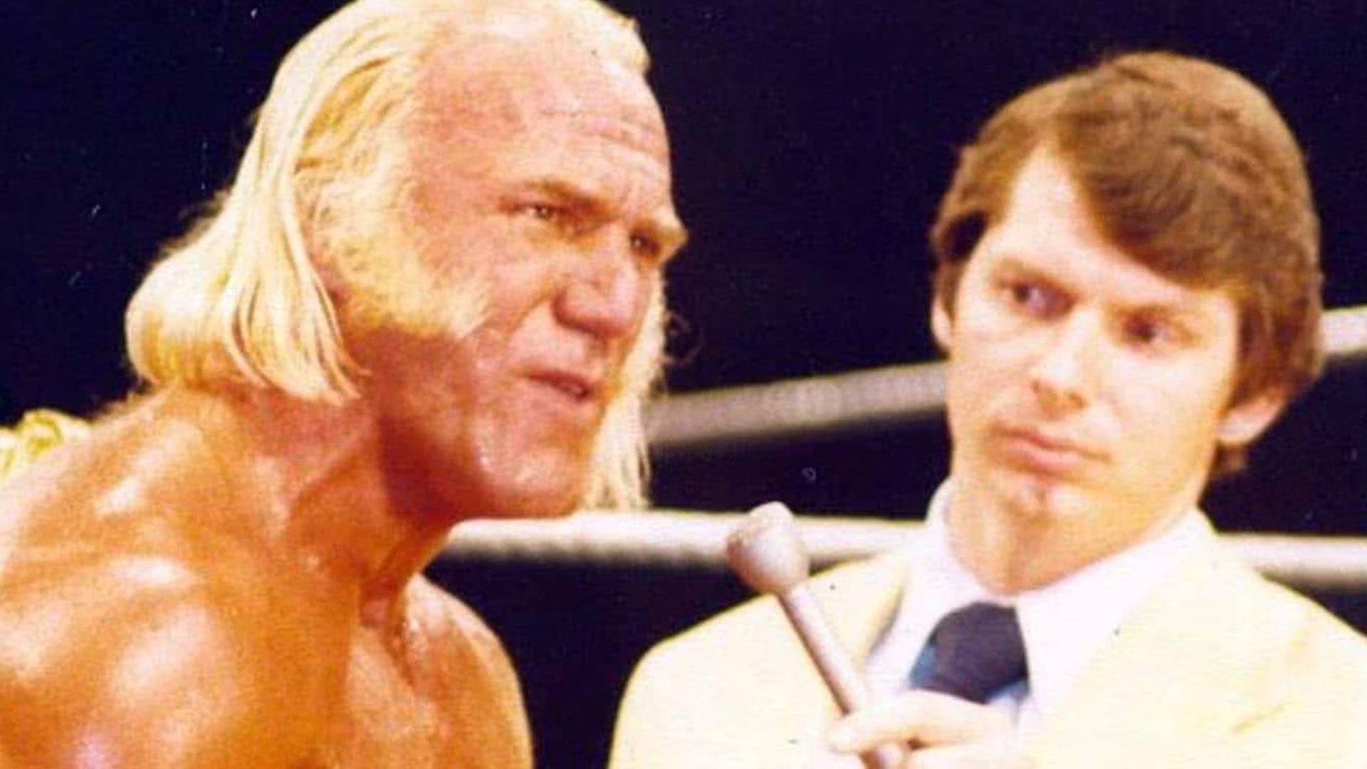 Vince McMahon interviews Superstar Billy Graham.