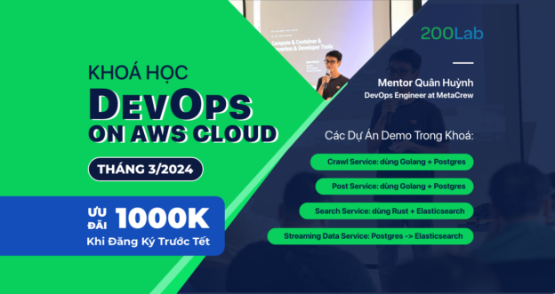 Khóa Học DevOps On AWS Cloud - DO02 (Live Recorded 2024) - 200Lab image.