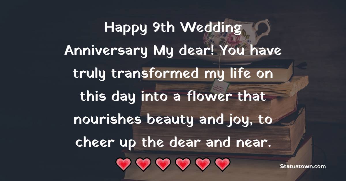 9th Anniversary Wishes