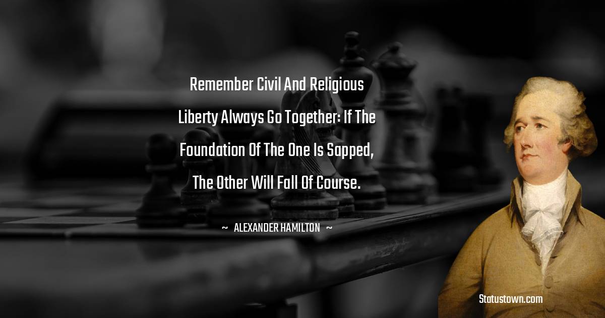 Simple Alexander Hamilton Quotes