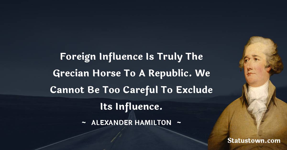 Alexander Hamilton Thoughts