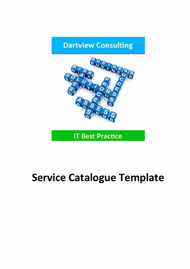 Itil Service Catalog Template Fresh Itil Service Catalogue Template