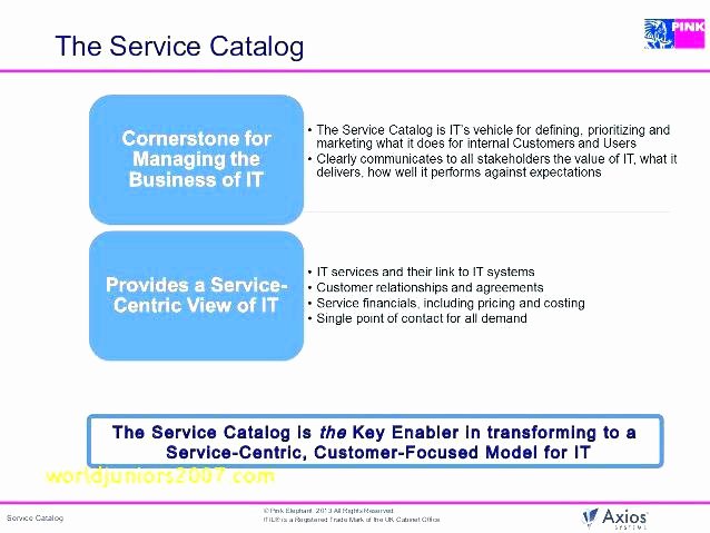 Itil Service Catalog Template Lovely Service Catalog Template Itil V3 – Vitaminacfo