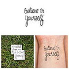 Tattify Believe in Yourself - Temporary Tattoos (Set of 2)