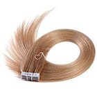 AboutHair Dark Blonde 100% Remy Human Hair Tape In Extensions Set - Dark Strawberry Blonde Hair Extensions