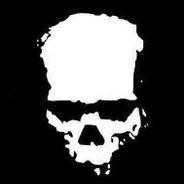 skull ink blot