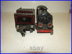 Convolute Kraus Fandor Scale 0 Tin Uhrwerkslok Tender 3 Steam Loco Body 545 555