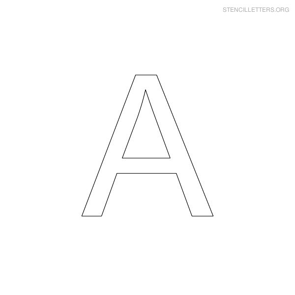 Stencil Letters A