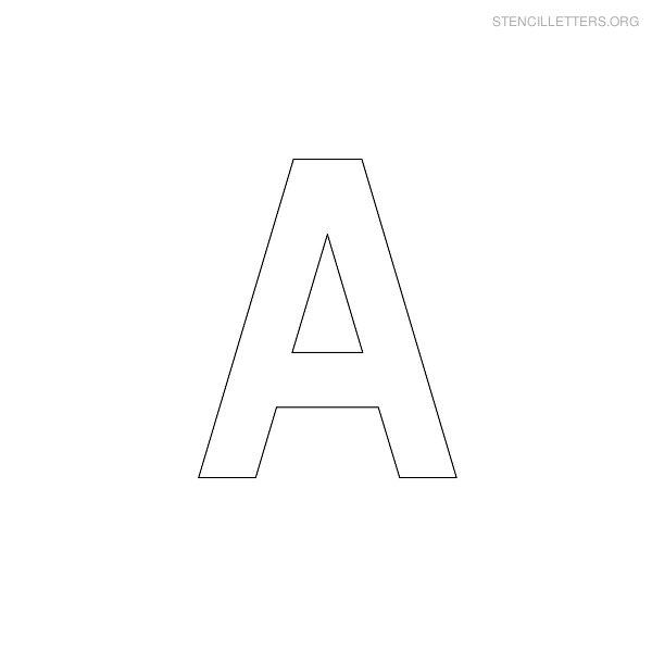 Stencil Letter Military A