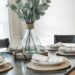 Dining room table setting