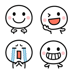 Cute animation Emoji of the simple man