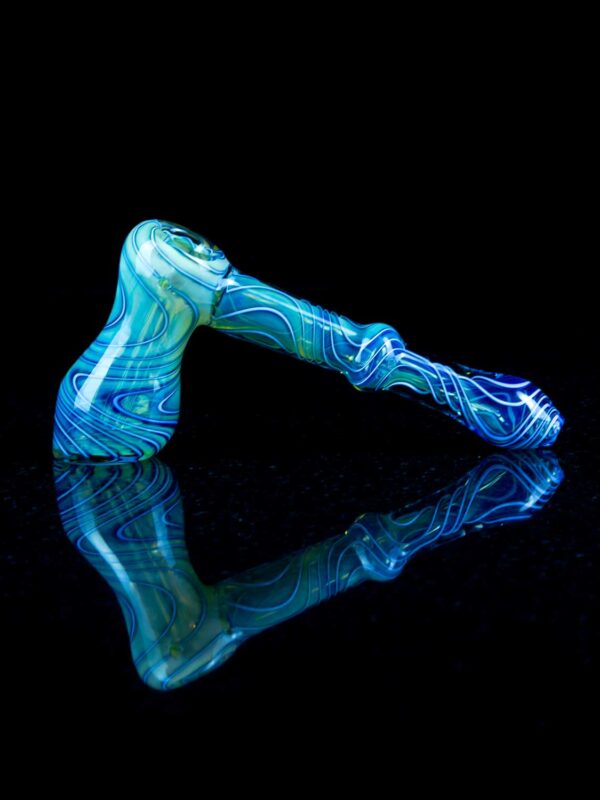 blue hammer pipe glass