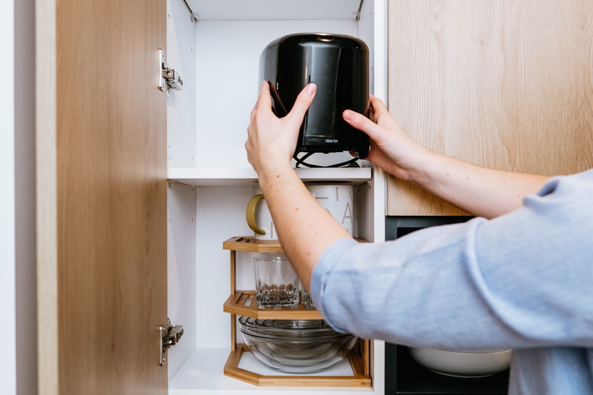 How To Organize Kitchen Appliances On Counters And In Cabinets