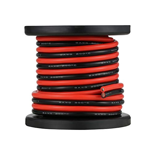 BNTECHGO 8 Gauge Silicone Wire Spool