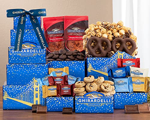 Ghirardelli Chocolate Tower Gift Basket