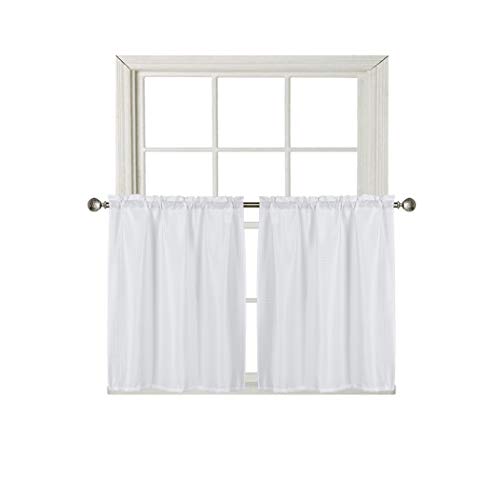 Home Queen Waffle Bathroom Window Curtains