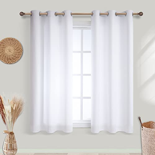 White Short Curtains