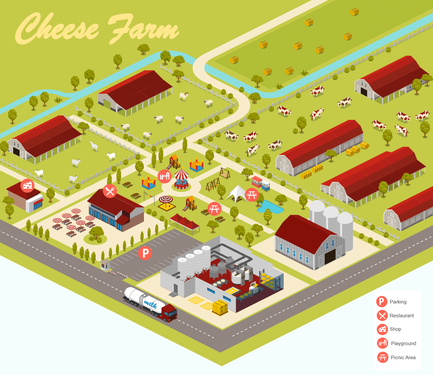 Location Maps. Design Engaging Location Maps with Icograms Designer ...