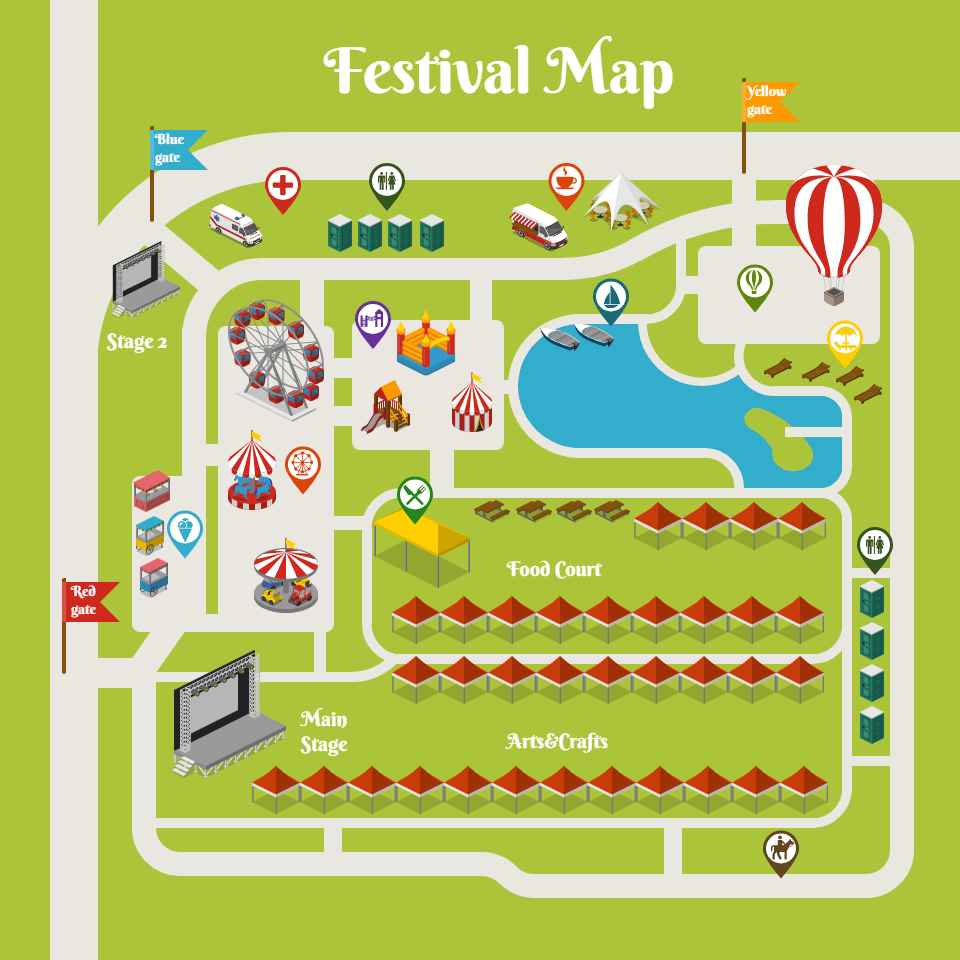 Location Maps. Design Engaging Location Maps with Icograms Designer ...